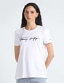 Tommy Hilfiger Script Logo Cotton T-Shirt