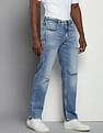 Calvin Klein 90s Straight Fit Distressed Jeans