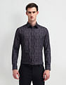 Arrow Manhattan Slim Fit All-over Print Shirt