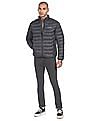 Flying Machine Long Sleeve High Neck Puffer Casual Jacket