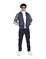 Flying Machine Colour Block Bomber Jacket