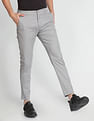 Flying Machine Twill Geometric Print Trousers
