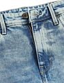 Flying Machine Slash Slim Tapered Fit Acid Washed Jeans