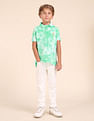 U.S. Polo Assn. Kids Boys All Over Printed Regular Fit Polo Shirt
