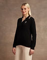 U.S. Polo Assn. Women Regular Fit Cable Knit Sweater