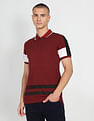 Flying Machine Striped Cotton Polo Shirt