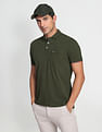 Arrow Sports Compact Cotton Solid Polo Shirt