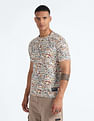 Flying Machine All Over Print Cotton T-Shirt