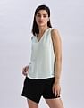 Calvin Klein Jeans Regular Fit Polyester V-Neck Tops