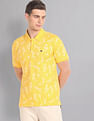 AD by Arvind Real Deal Tropical Print Polo Shirt