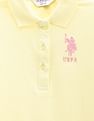 U.S. Polo Assn. Kids Girls Flared Hem Solid Polo Dress