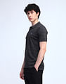 Flying Machine Floral Printed Cotton Polo Shirt