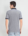 Arrow Sports Patterned Collar Cotton Polo Shirt
