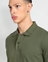 Flying Machine Solid Pique Polo Shirt