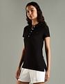 Tommy Hilfiger Solid Slim Fit Cotton Polo T-Shirt