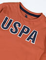 U.S. Polo Assn. Kids Boys Brand Printed Regular Fit T-Shirt