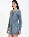 Tommy Hilfiger Cotton V-Neck Denim Dress