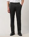 Arrow Textured Mid Rise Trousers