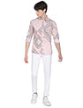 Flying Machine Motif Print Cotton Shirt