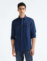 Flying Machine Chambray Weave Cotton Shirt