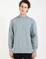Calvin Klein Jeans Solid Relaxed-Fit Cotton Sweatshirt