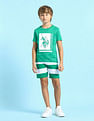 U.S. Polo Assn. Kids Boys Graphic Printed Regular Fit T-Shirt