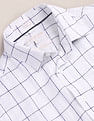 U.S. Polo Assn. Windowpane Check Tailored Fit Linen Shirt