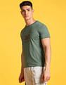 Flying Machine Crew Neck Graphic T-Shirt