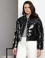 Calvin Klein Cropped Shiny Puffer Jacket