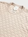 Calvin Klein Jeans Basket Weave Cotton Textured Sweater