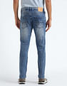 Flying Machine Slash Slim Tapered Fit Jeans