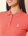 U.S. Polo Assn. Women Regular Fit Solid Polo Shirt