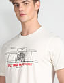 Flying Machine Graphic Print Cotton T-Shirt