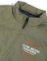 Flying Machine High Neck Appliqued Quilted Jacket