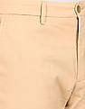 Tommy Hilfiger Men Beige Denton Regular Fit Patterned Casual Trousers