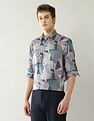 Arrow Newyork Pure Cotton Abstract Printed Shirt
