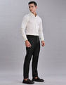 Tommy Hilfiger Self-Design Regular Fit Plain Woven Shirt