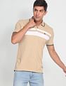 Arrow Sports Horizontal Stripe Cotton Polo Shirt