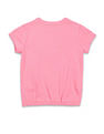 U.S. Polo Assn. Kids Girls Brand Printed Elasticized T-Shirt