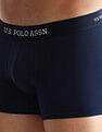 USPA Innerwear Anti Microbial Printed OET14 Trunks - Pack Of 3