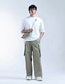 Flying Machine Mid Rise Relaxed Tapered Cargos
