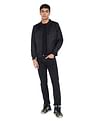 Flying Machine Stand Collar Solid Casual Jacket