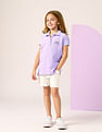 U.S. Polo Assn. Kids Girls Solid Polo Shirt
