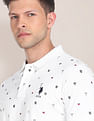 U.S. Polo Assn. Monogram Print Cotton Polo Shirt