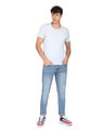 Flying Machine Slash Slim Tapered Fit Stone Wash Jeans