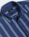 Flying Machine Vertical Stripe Waffle Shirt