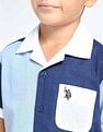 U.S. Polo Assn. Kids Boys Colourblocked Regular Fit Shirt