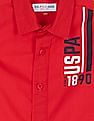 U.S. Polo Assn. Kids Boys Logo Solid Pure Cotton Shirt
