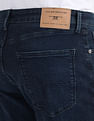 Flying Machine Mid Rise Slash Slim Tapered Jeans