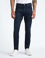Flying Machine Mid Rise Slash Slim Tapered Jeans
